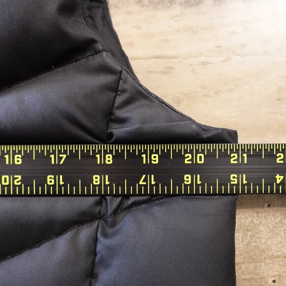 Lands’ End Down Puffer Vest Women’s Medium Black Insulated Zip Front - Picture 4 of 11